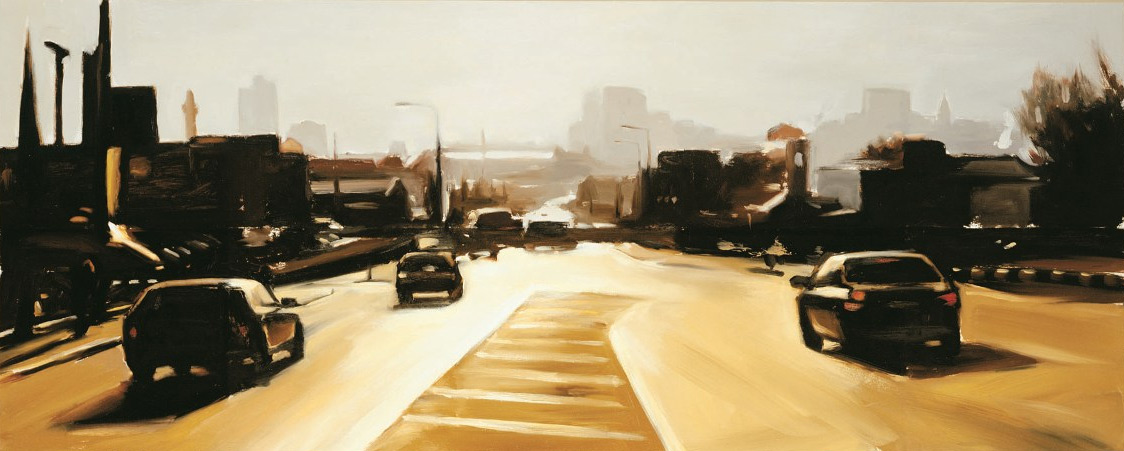 Bury New Road - Size: 34 x 86cm - £285 (print only) - £385 (mounted and framed)