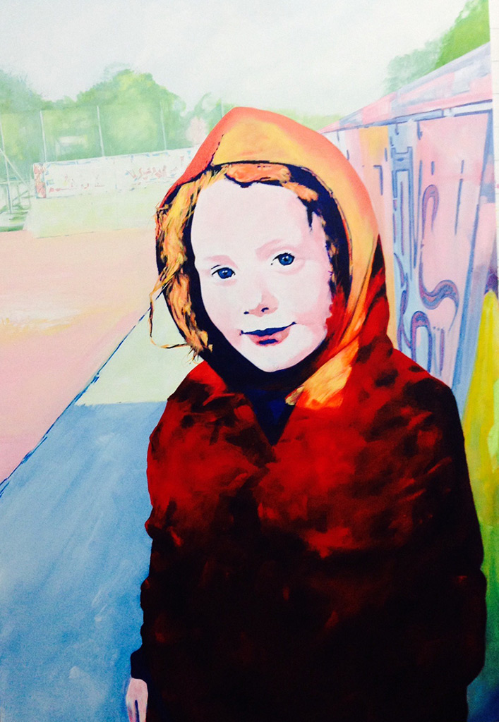 Graham Hudson - Sophie by Dad 2 - mixed media, size 150x120cm P.O.A.