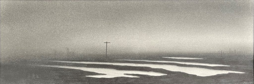 Trevor Grimshaw - The Wasteland - 18x51cm, graphite. £3,250